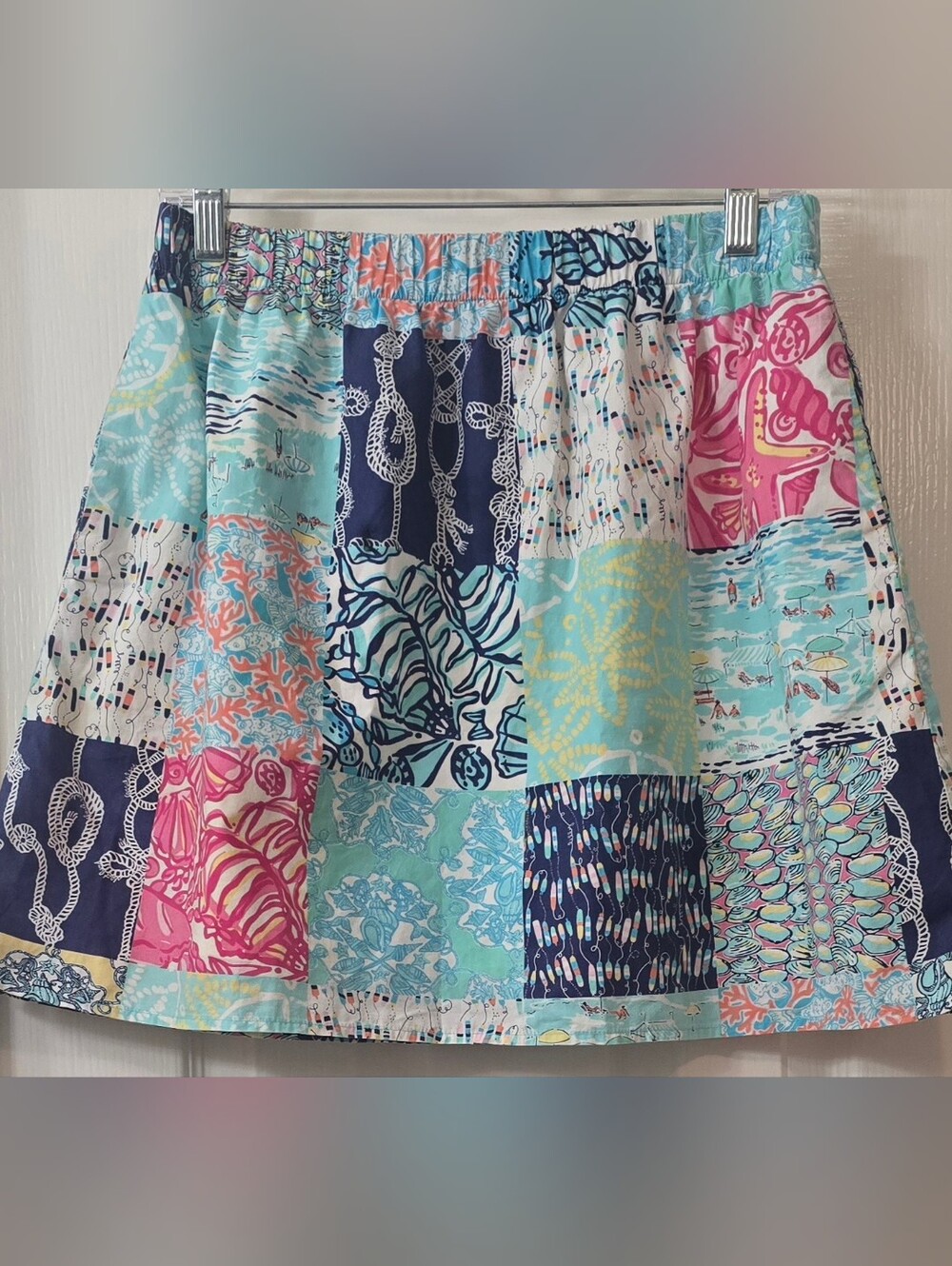 Lily Pulitzer Sailor Patch Patch Work  Skirt Size M